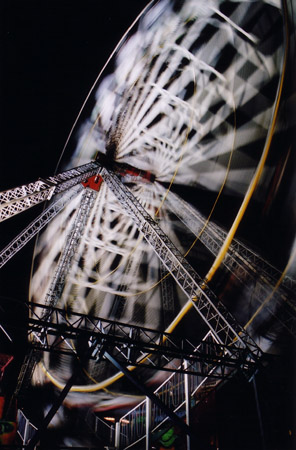 Ferris wheel at night. Malm&ouml;, Sweden.