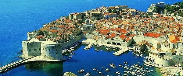 Beautiful Dubrovnik marina in Croatia
